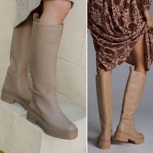Sam Edelman Larina tall boots sesame leather 7.5